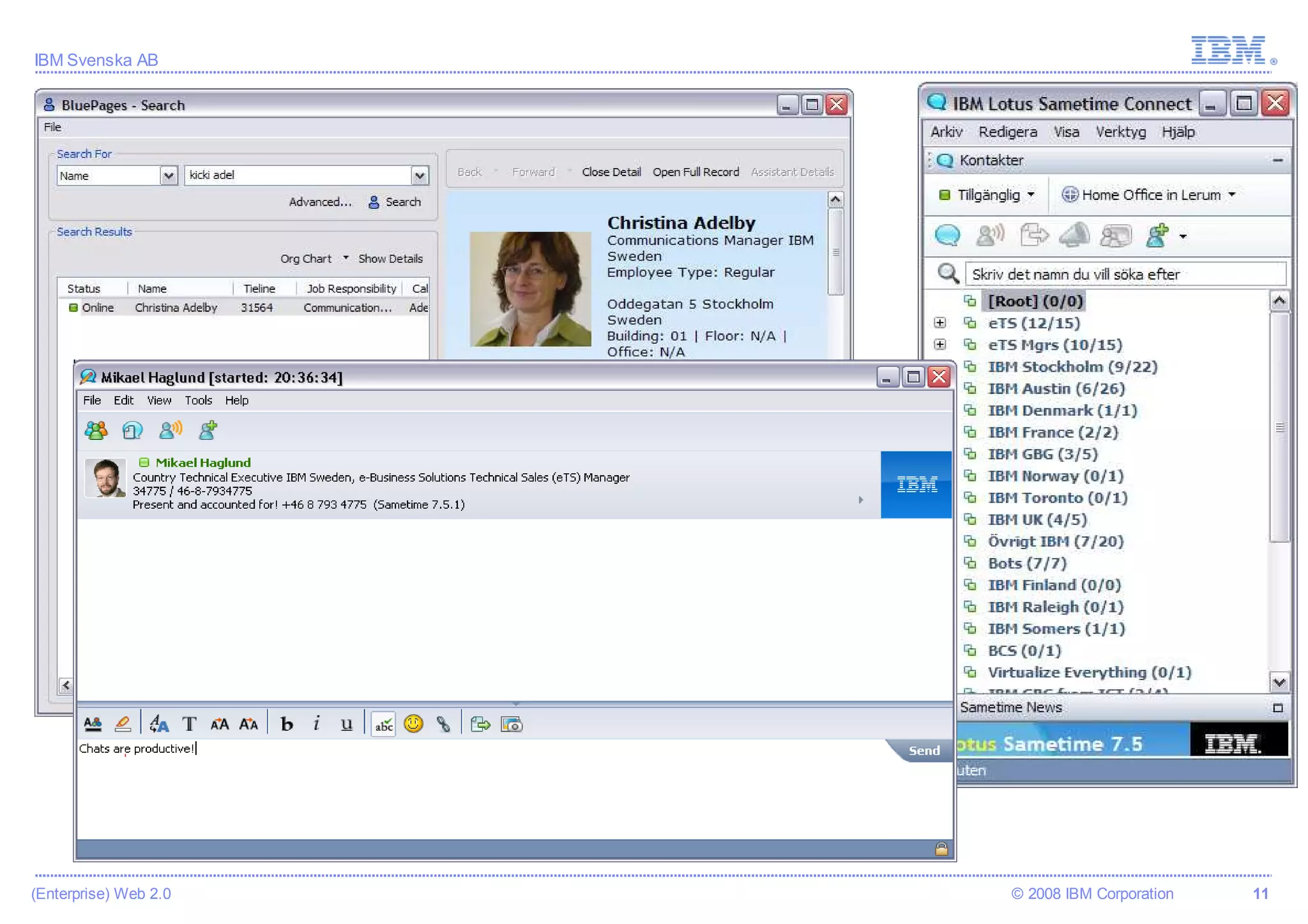När man inte kan jobba hårdare får man vara social