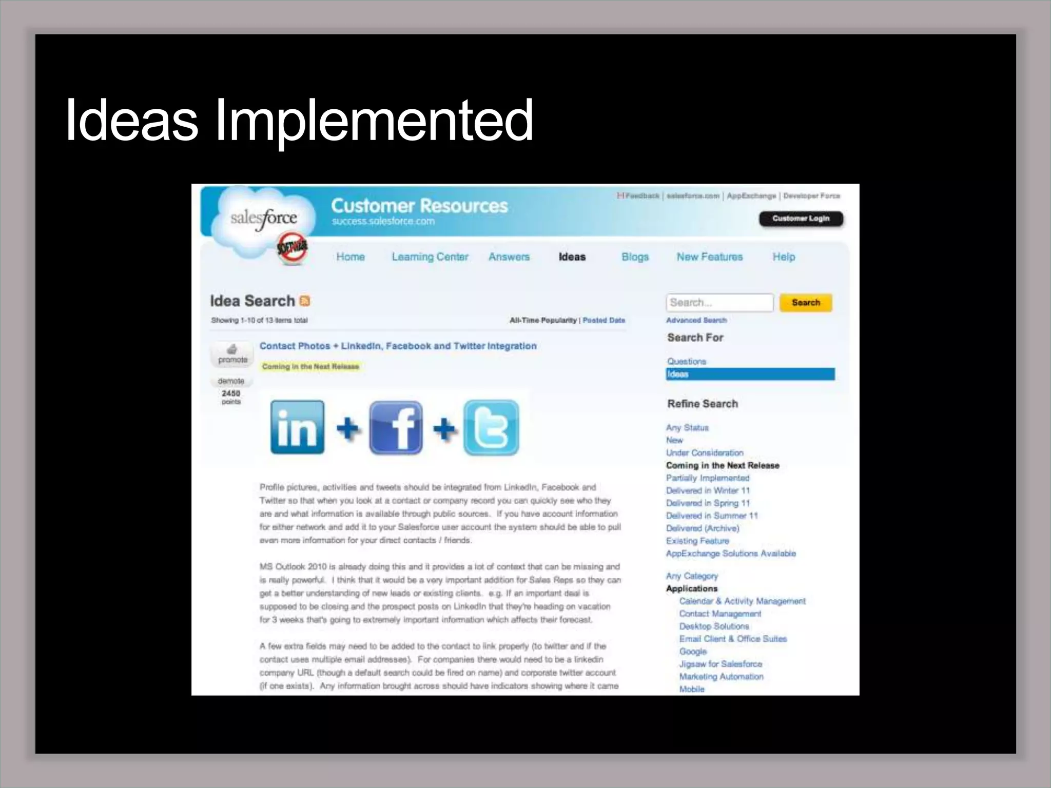 InnovationCollaborating with customers to drive future products and services
