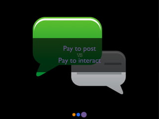 Pay to post vs Pay to interact 