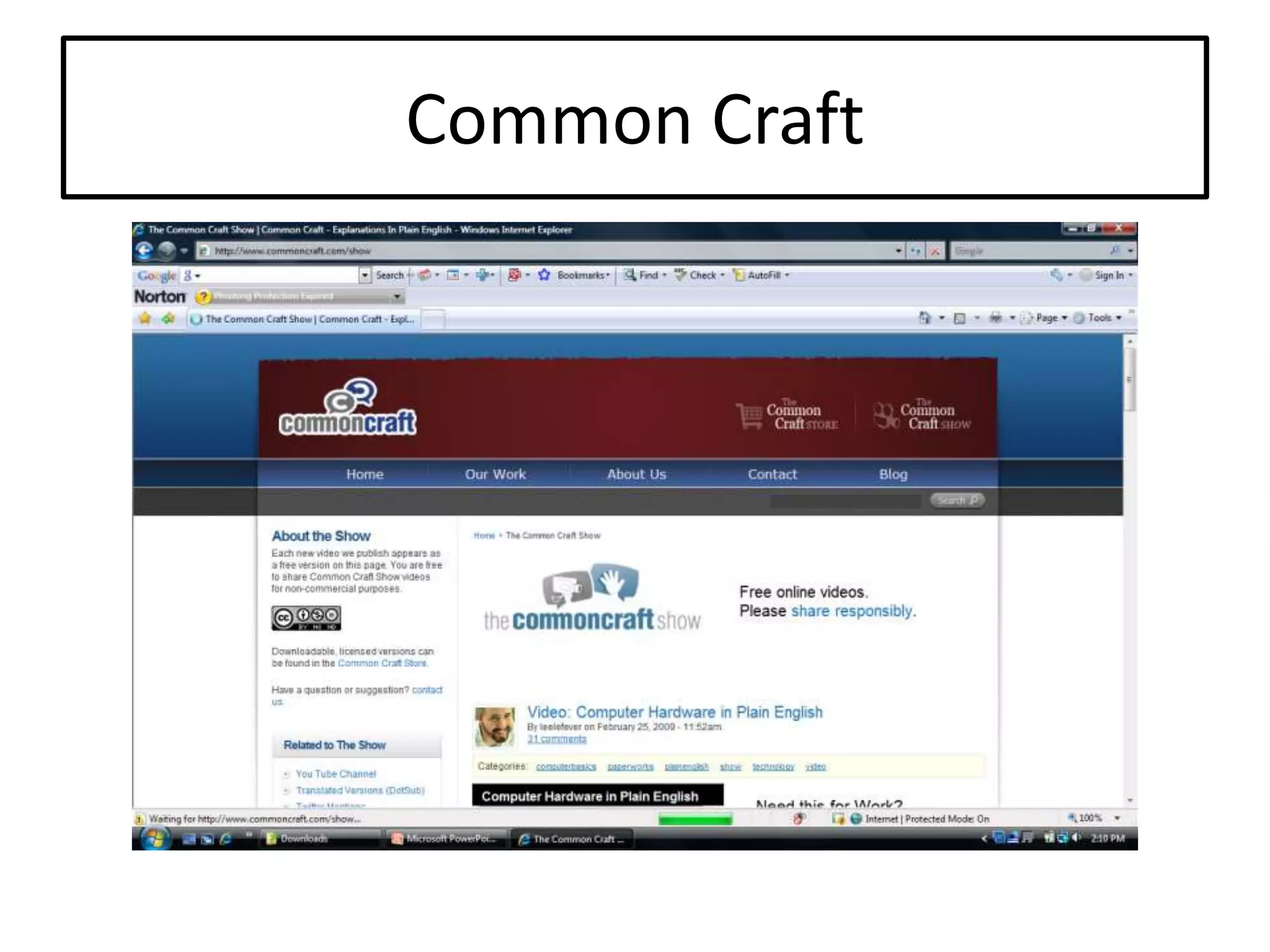 Setting The Stage For Extending Our Reach: An Overview Of Web 2.0 Tools And Resources