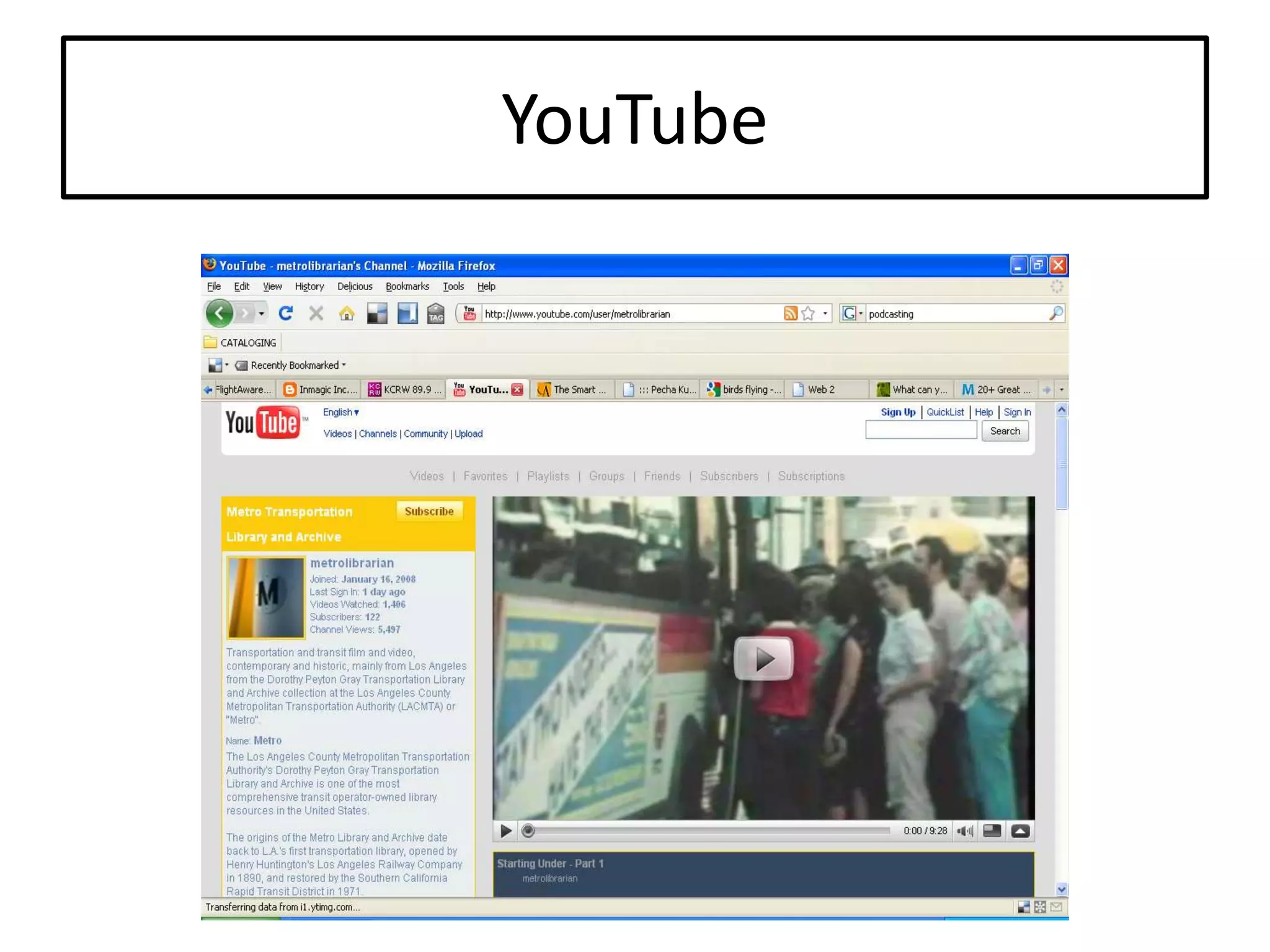Setting The Stage For Extending Our Reach: An Overview Of Web 2.0 Tools And Resources