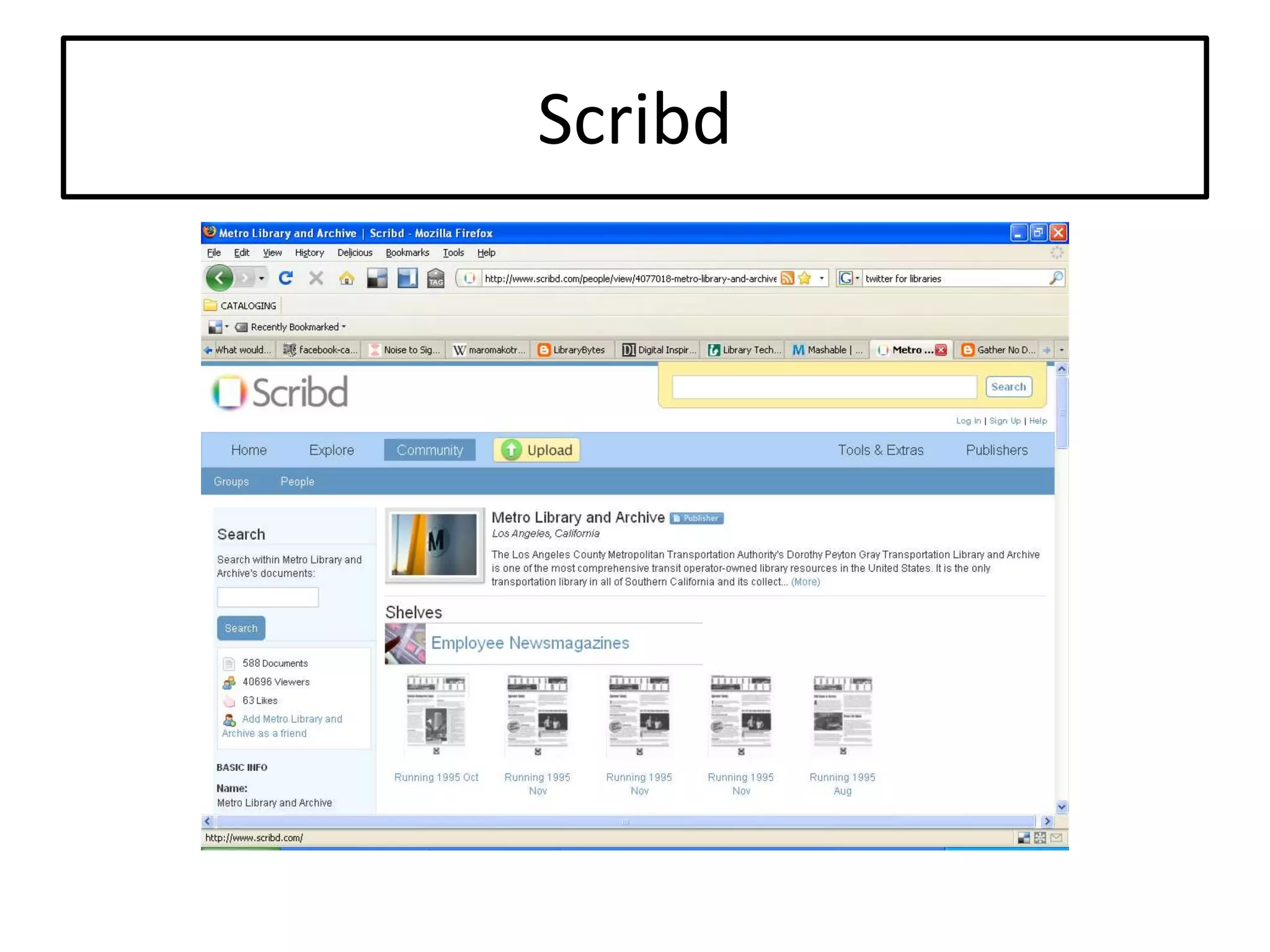 Setting The Stage For Extending Our Reach: An Overview Of Web 2.0 Tools And Resources