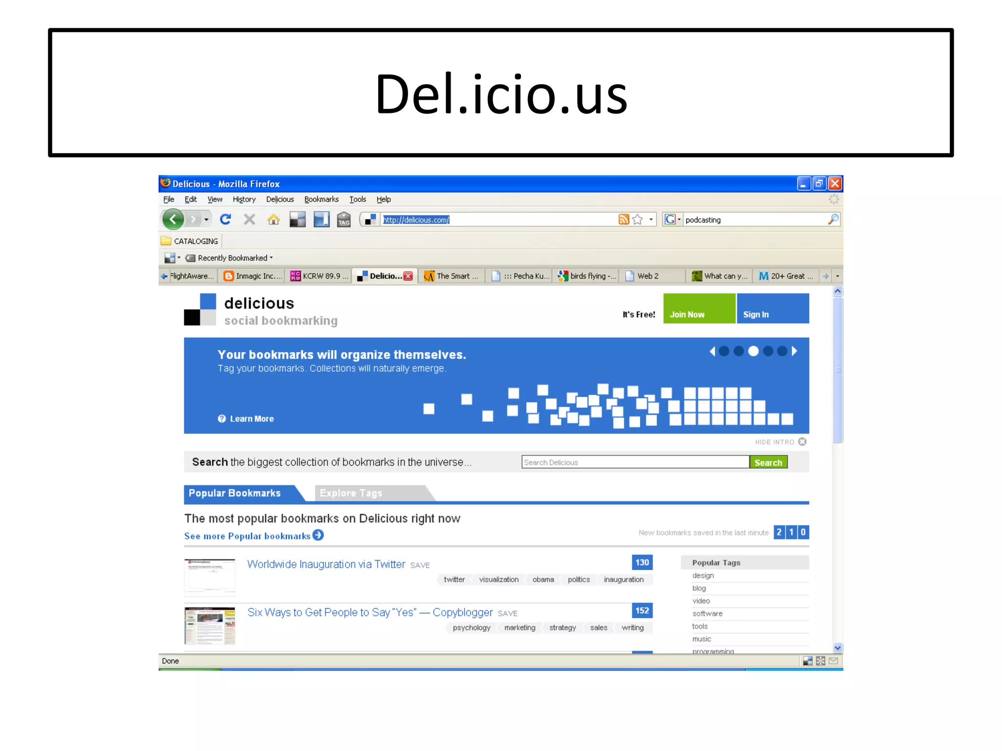 Setting The Stage For Extending Our Reach: An Overview Of Web 2.0 Tools And Resources