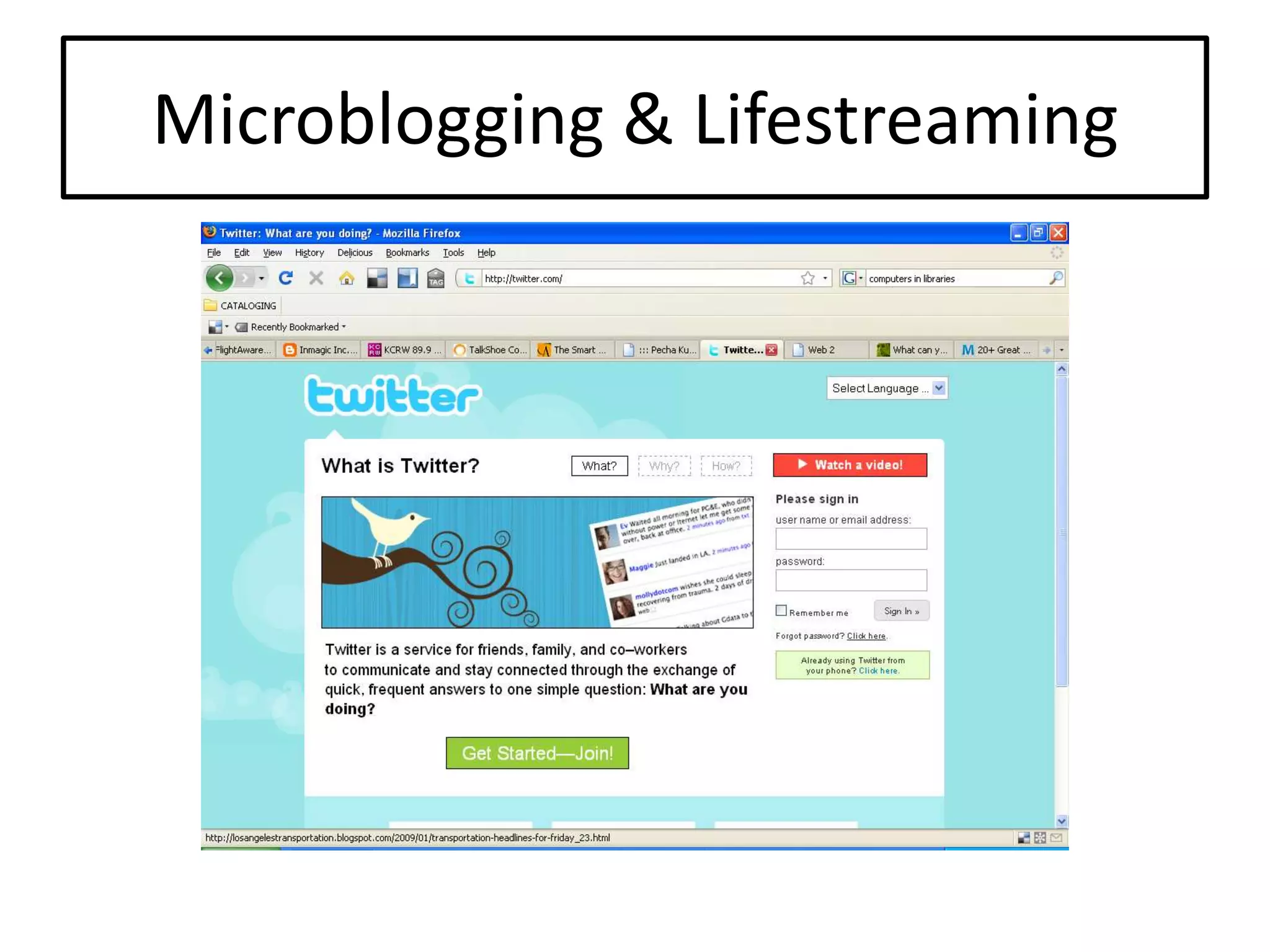 Setting The Stage For Extending Our Reach: An Overview Of Web 2.0 Tools And Resources
