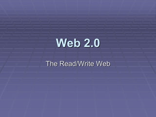 An Introduction to Web 2.0