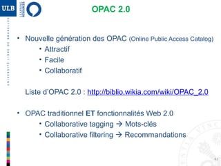 42
Web 2.0 : Netvibes [Atelier pratique]
Activation d’une page publique
Aller dans la gestion du compte > Dashboards
1
2
3Pour ajouter du contenu, il faut suivre les
mêmes étapes que pour une page privée.
 