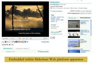 Embedded within Slideshare Web platform apparatus 