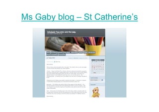 Ms Gaby blog – St Catherine’s
 