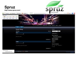 Spruz
http://www.spruz.com/



It is a website creator.
 