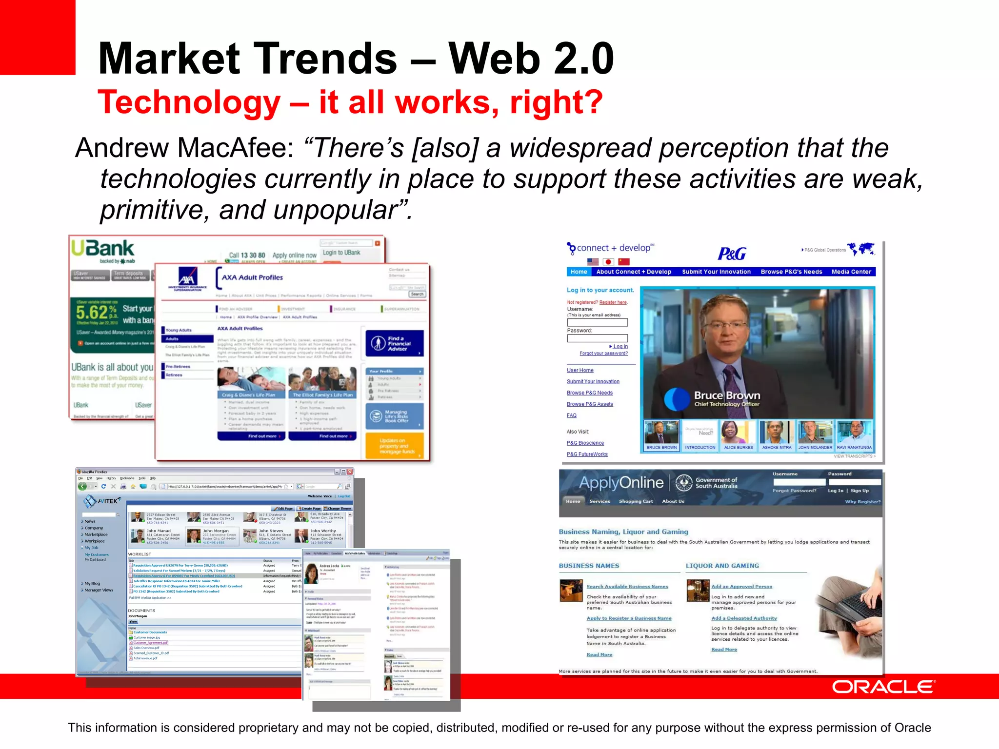 35%  growth in email and data annually 30%  of people’s time is spent searching for information 80%  of an organization’s content is unmanaged Disparate project teams require manual coordination of processes creating  disconnected stakeholders Business Challenges Provide Highly Relevant Information to Users Internal Resources External Resources 