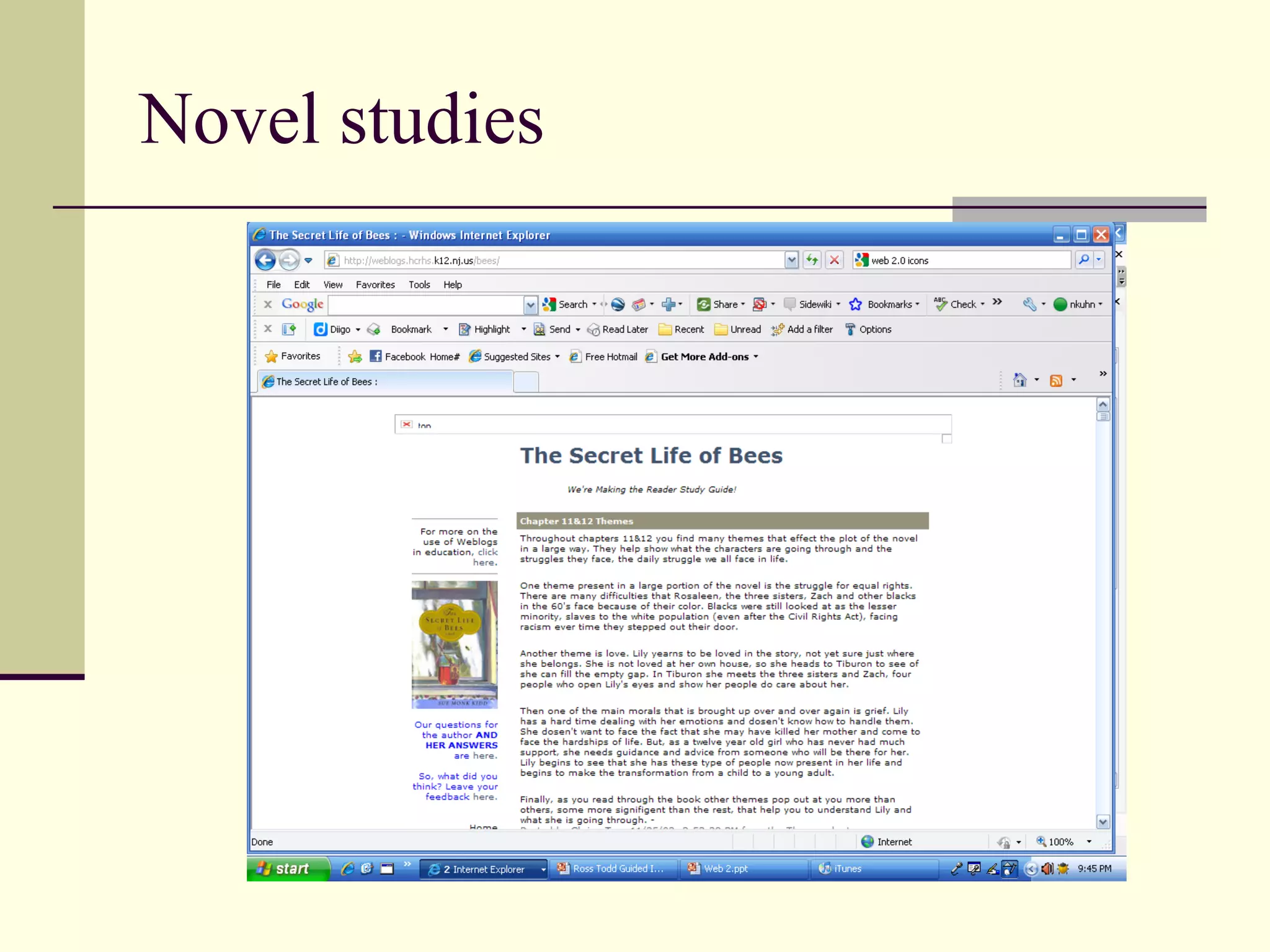 Novel studies  