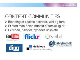 CONTENT COMMUNITIES
 