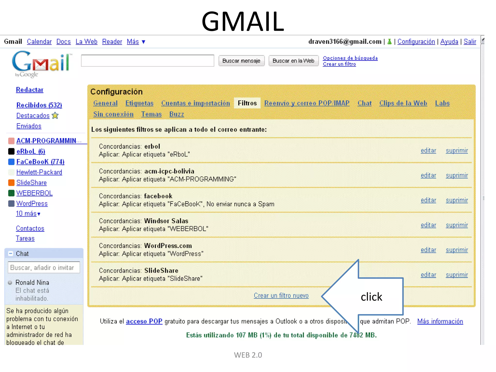 WEB 2.0GMAILclick