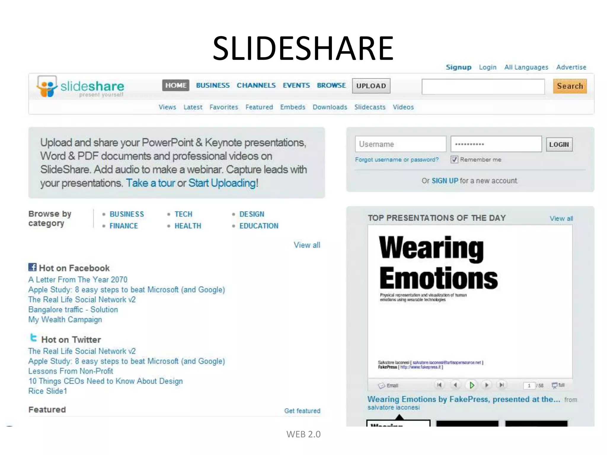 SLIDESHAREWEB 2.0