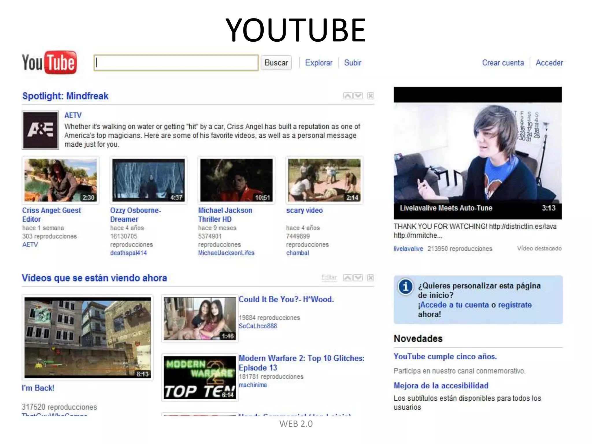 WEB 2.0YOUTUBE