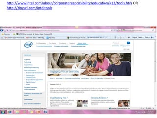 http://www.intel.com/about/corporateresponsibility/education/k12/tools.htm OR http://tinyurl.com/inteltools