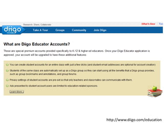 http://www.diigo.com/education