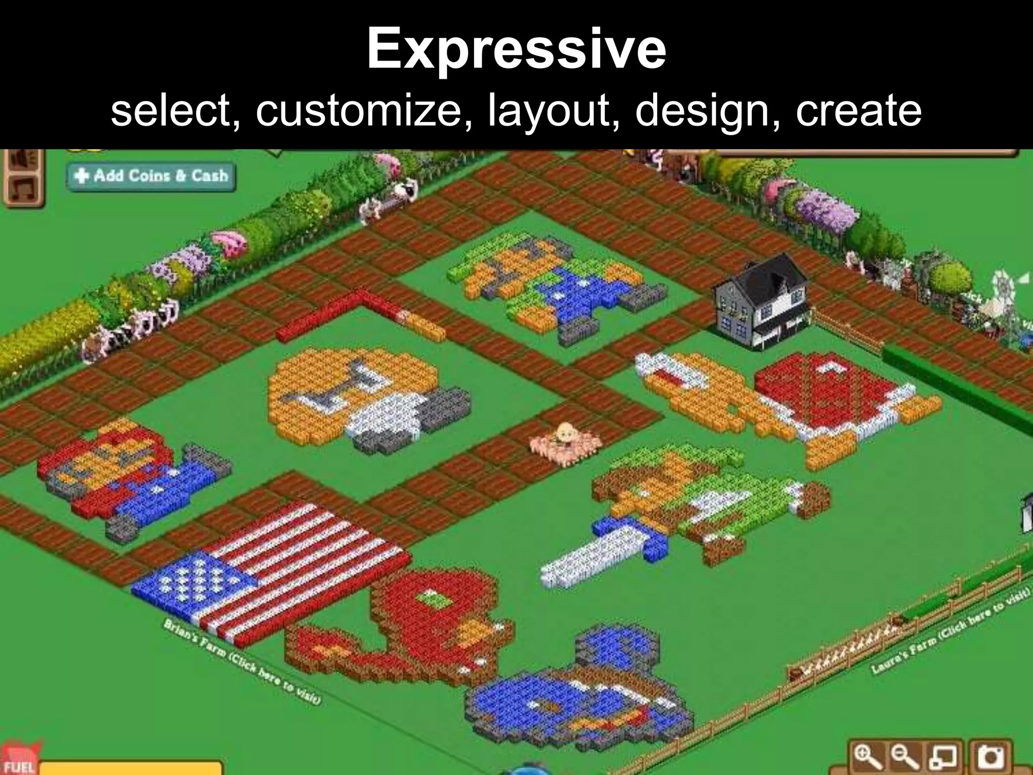 Expressiveselect, customize, layout, design, create