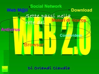 Di Orlandi Claudia   WEB 2.0 Social Network Download Motori di ricerca Browser Condividere Antivirus Web M@il Sette passi nella rete del 