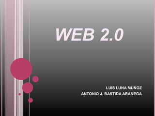 WEB 2.0

            LUIS LUNA MUÑOZ
  ANTONIO J. BASTIDA ARANEGA
 