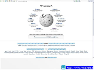 wikipedia




            http://www.wikipedia.org
 