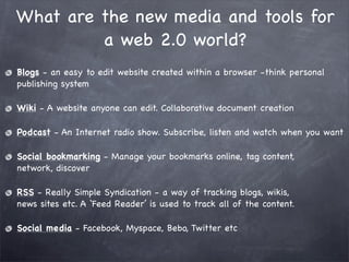 Introduction to web 2.0