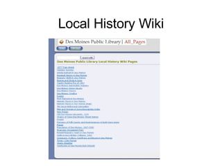 Local History Wiki 