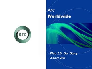 Arc   Worldwide Web 2.0: Our Story January, 2006 