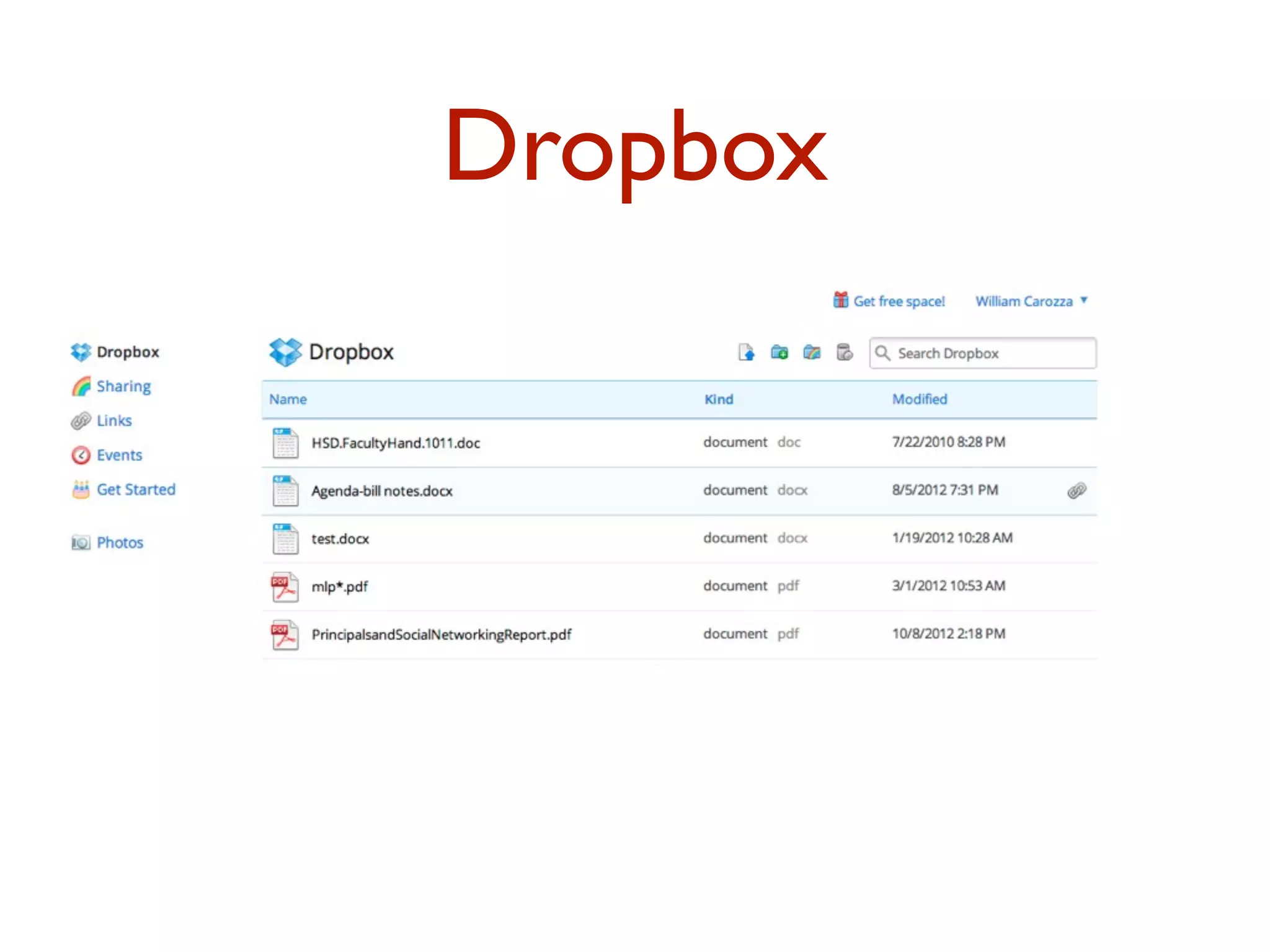 Dropbox
 