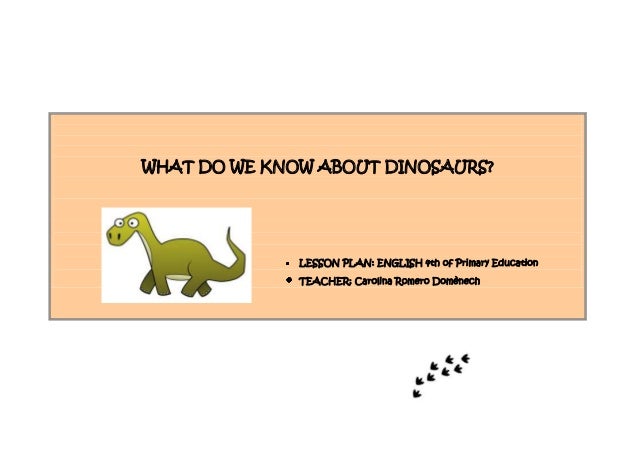 about dinosaurs in english