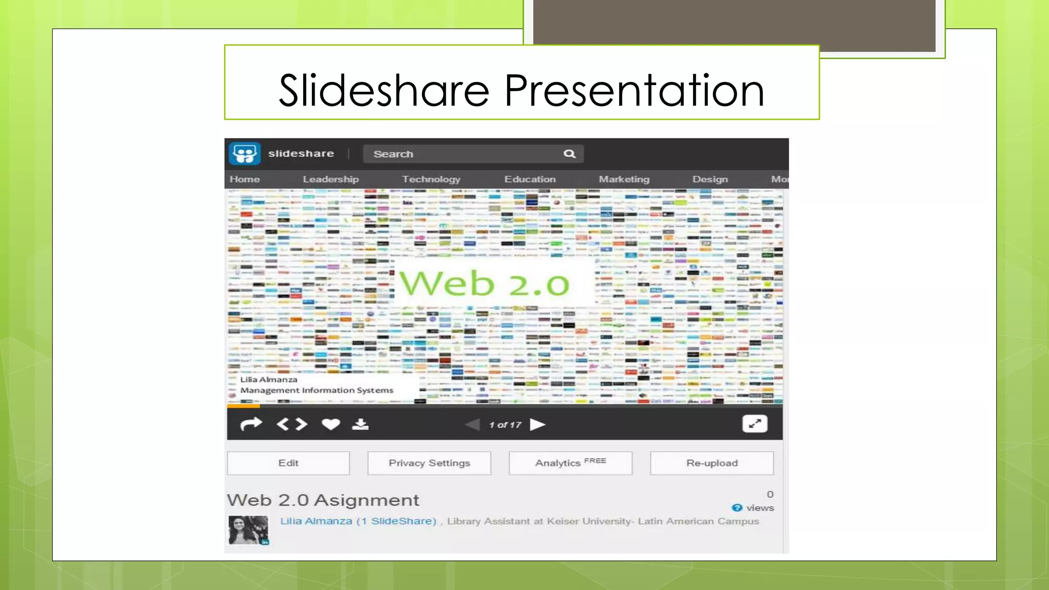 Slideshare Presentation
 