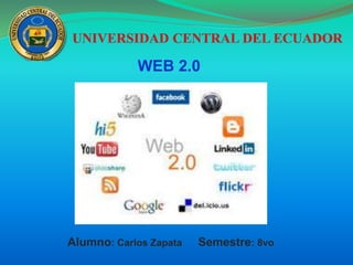 WEB 2.0
Alumno: Carlos Zapata Semestre: 8vo
 