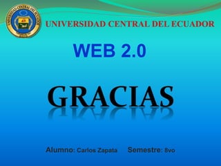 WEB 2.0
Alumno: Carlos Zapata Semestre: 8vo
 