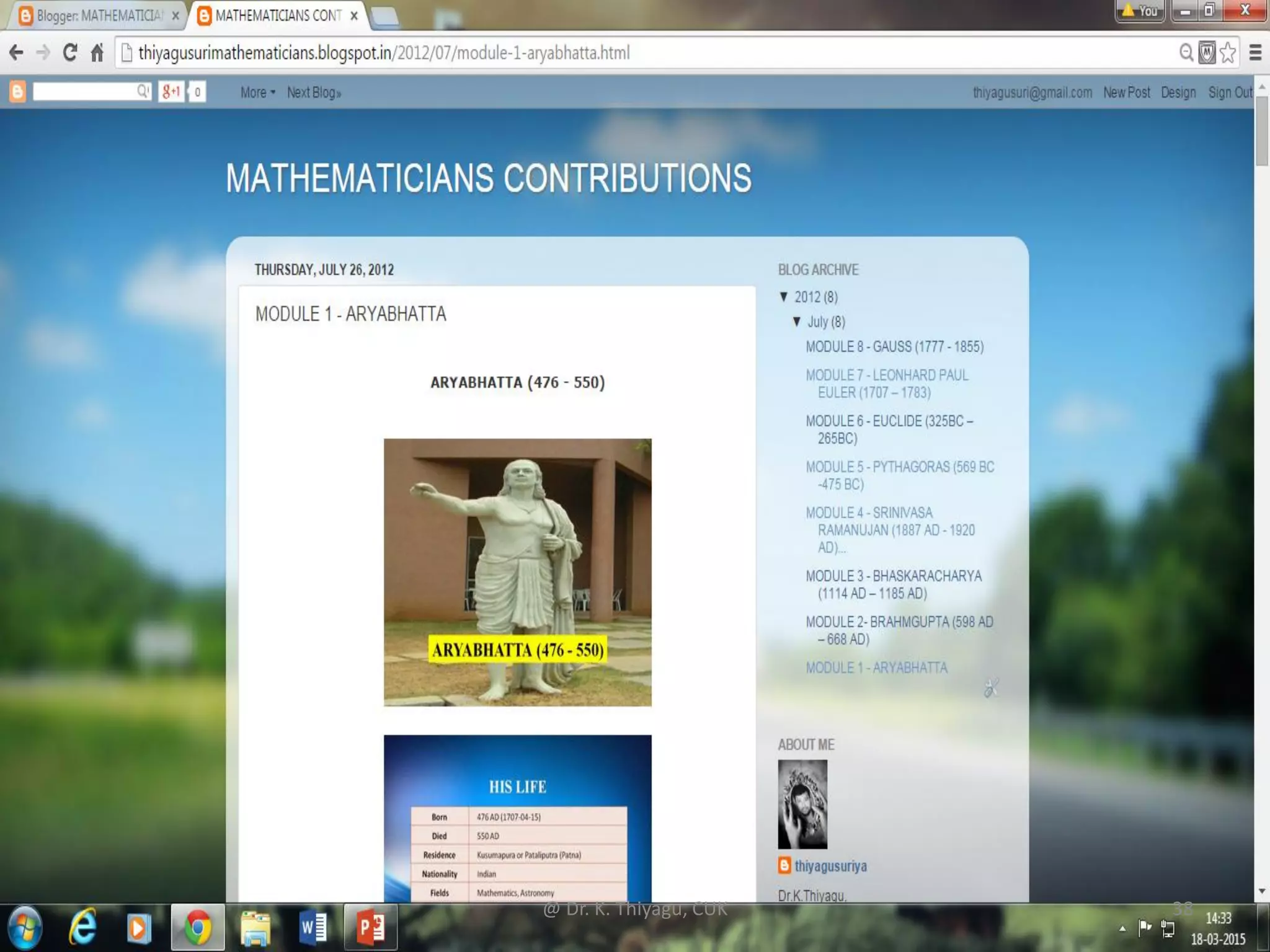 @ Dr. K. Thiyagu, CUK 38
 