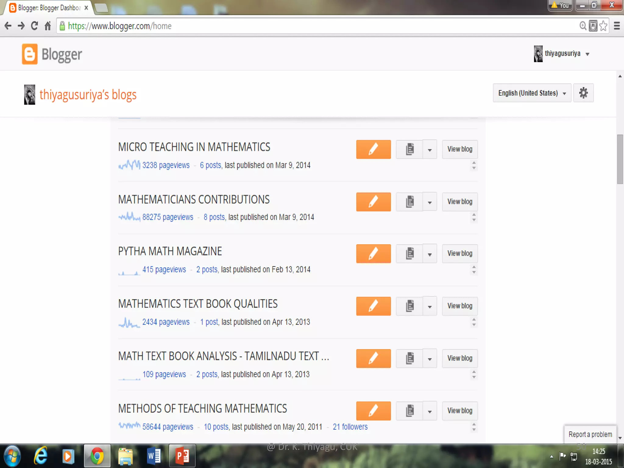 @ Dr. K. Thiyagu, CUK 50
 