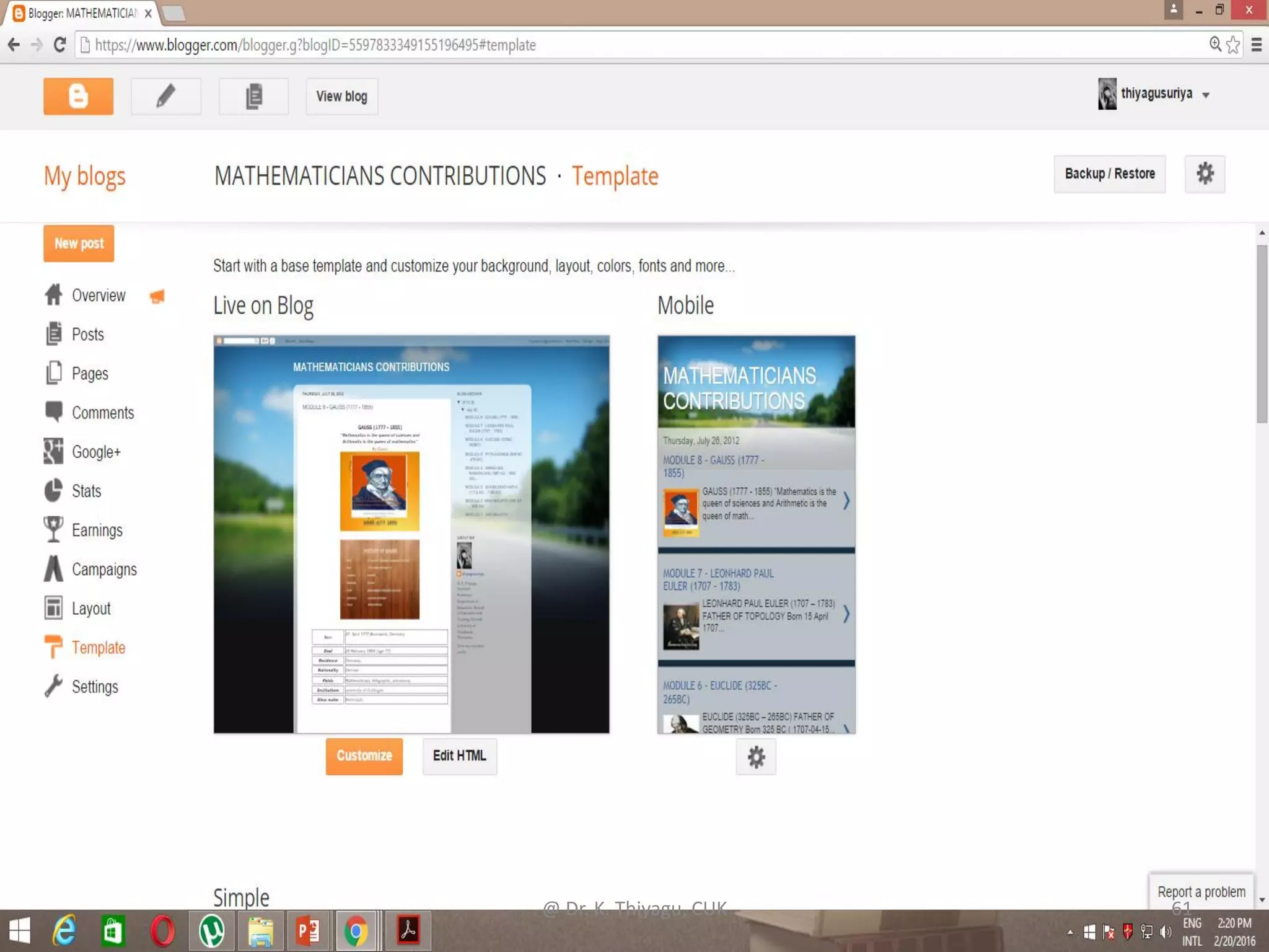 @ Dr. K. Thiyagu, CUK 61
 