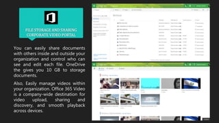 PROFESSIONAL DIGITAL
STORYTELLING AND
CORPORATE SOCIAL
NETWORK
With Sway, a new Office 365 app, you can
easily create enga...