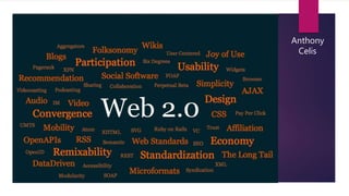 Web 2.0
ANTHONY CELIS
Anthony
Celis
 