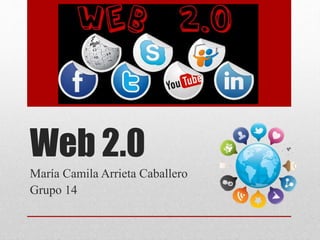 Web 2.0
María Camila Arrieta Caballero
Grupo 14
 