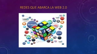 REDES QUE ABARCA LA WEB 2.0
 