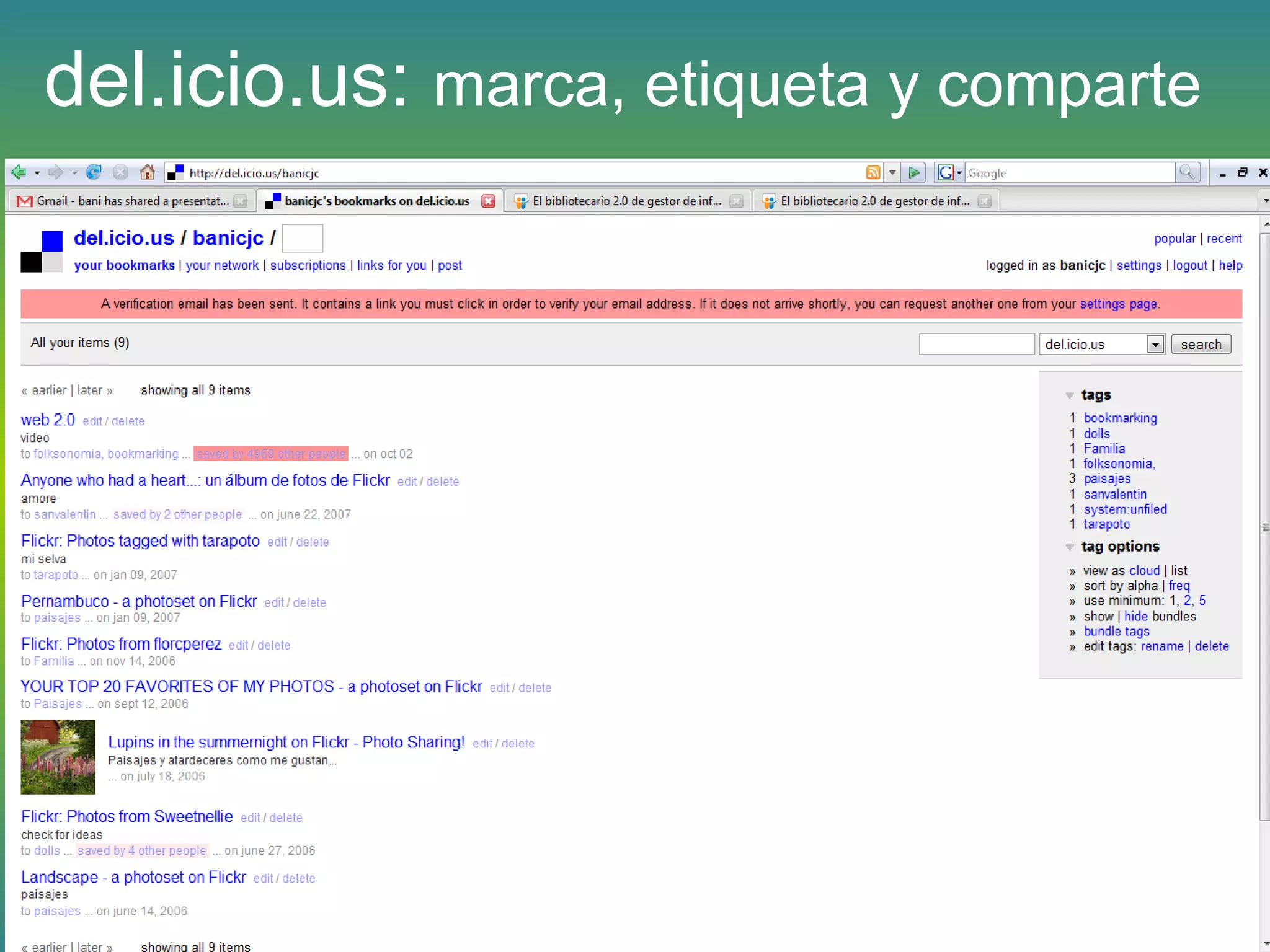 del.icio.us: marca, etiqueta y comparte
 