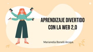aprendizaje divertido
con la web 2,0
Marianella Bonelli Arcaya.
 