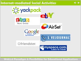 Internet-mediated Social Activities 