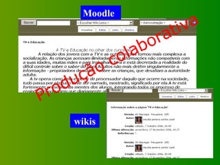 Produção colaborativa wikis Moodle 