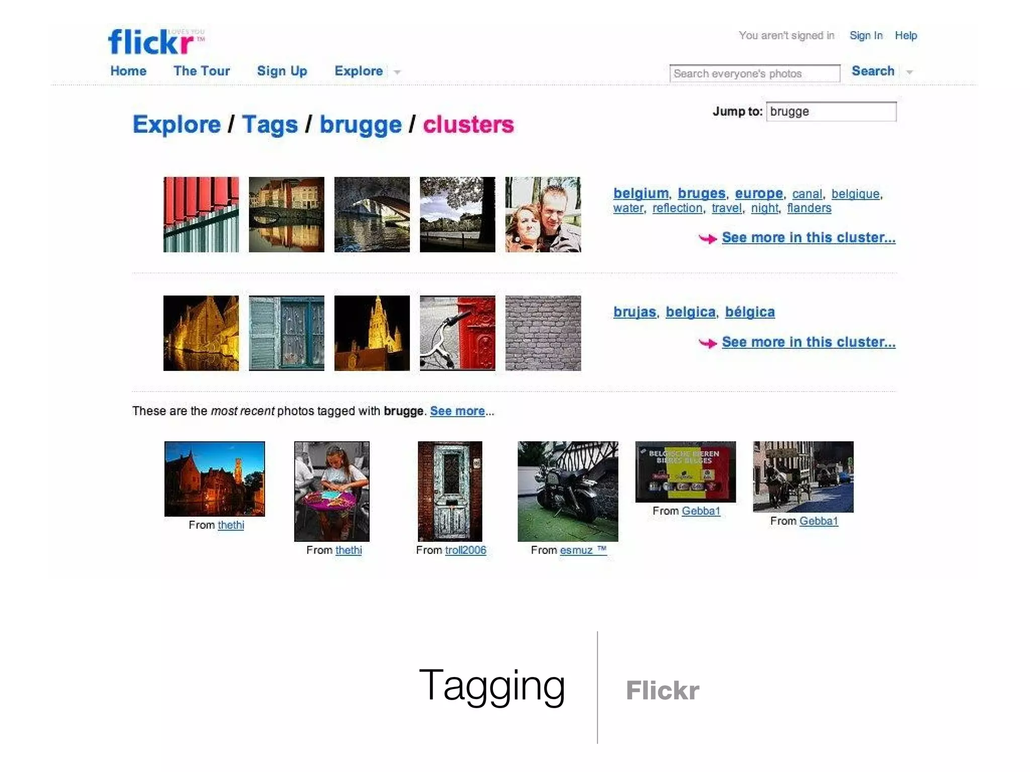 Tagging Flickr 