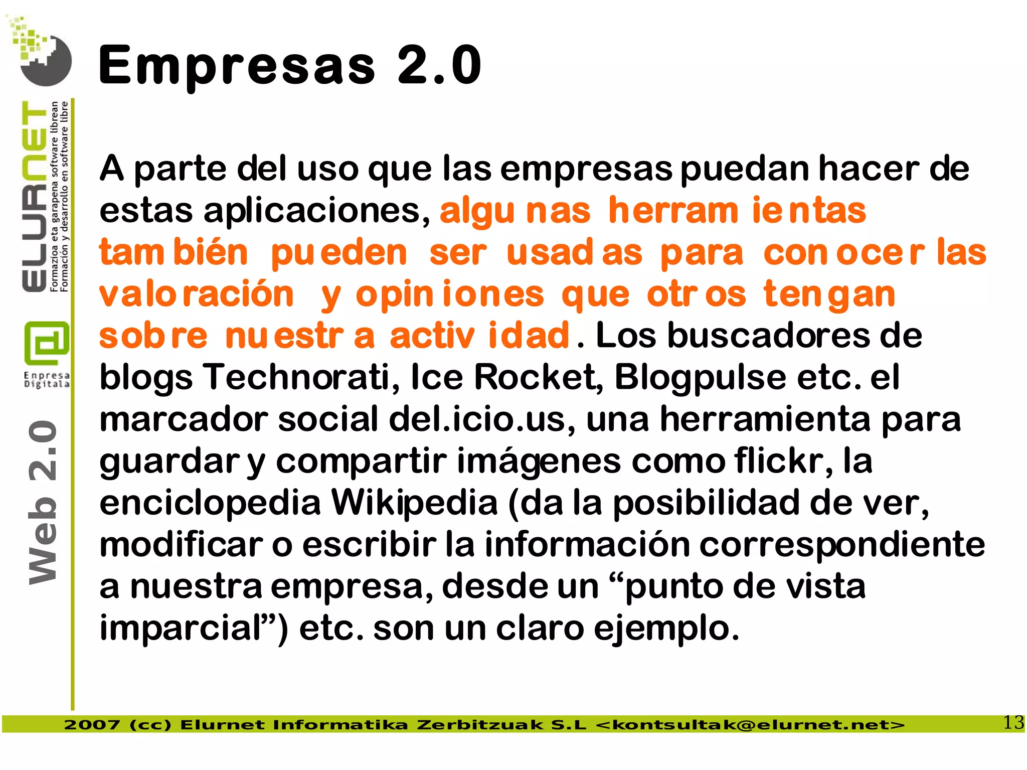 Web2.0 en la empresa