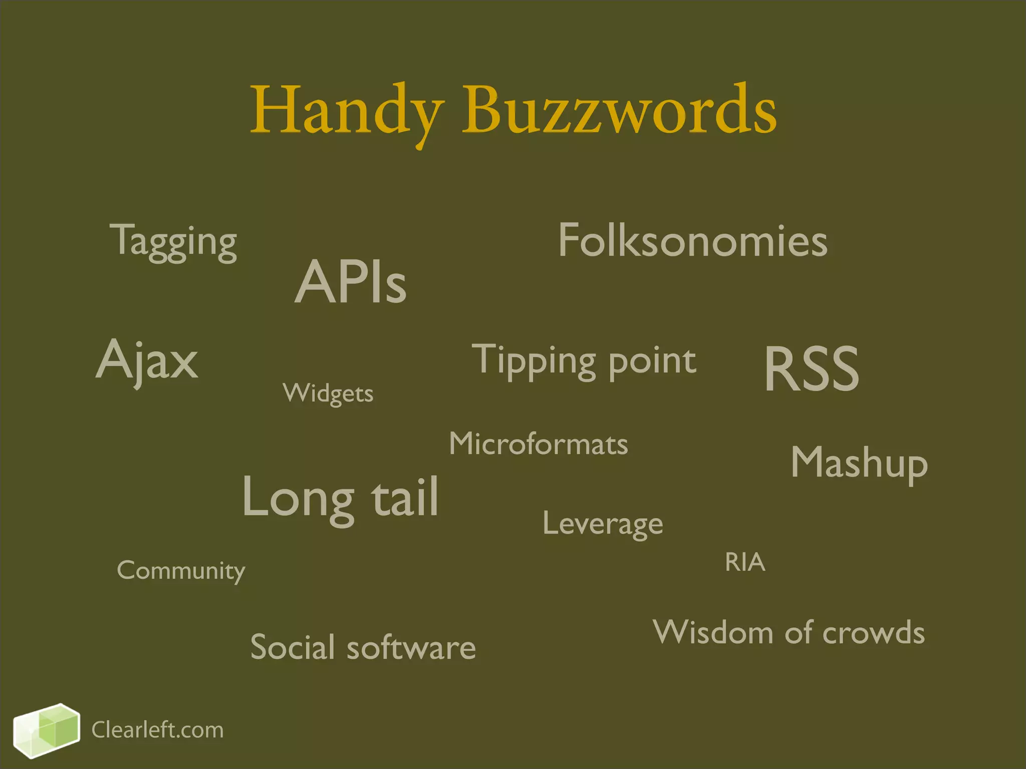 How to Bluff Your Way in Web 2.0