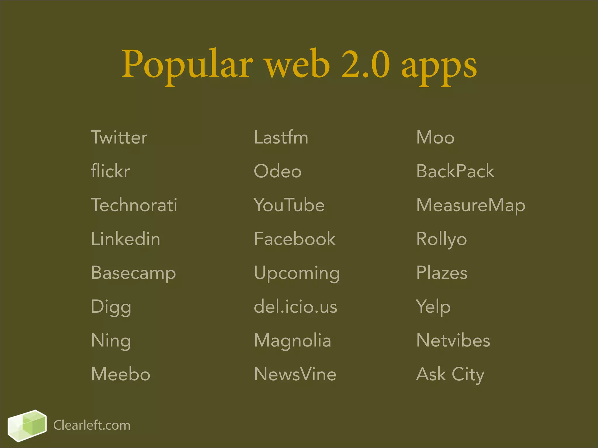 How to Bluff Your Way in Web 2.0