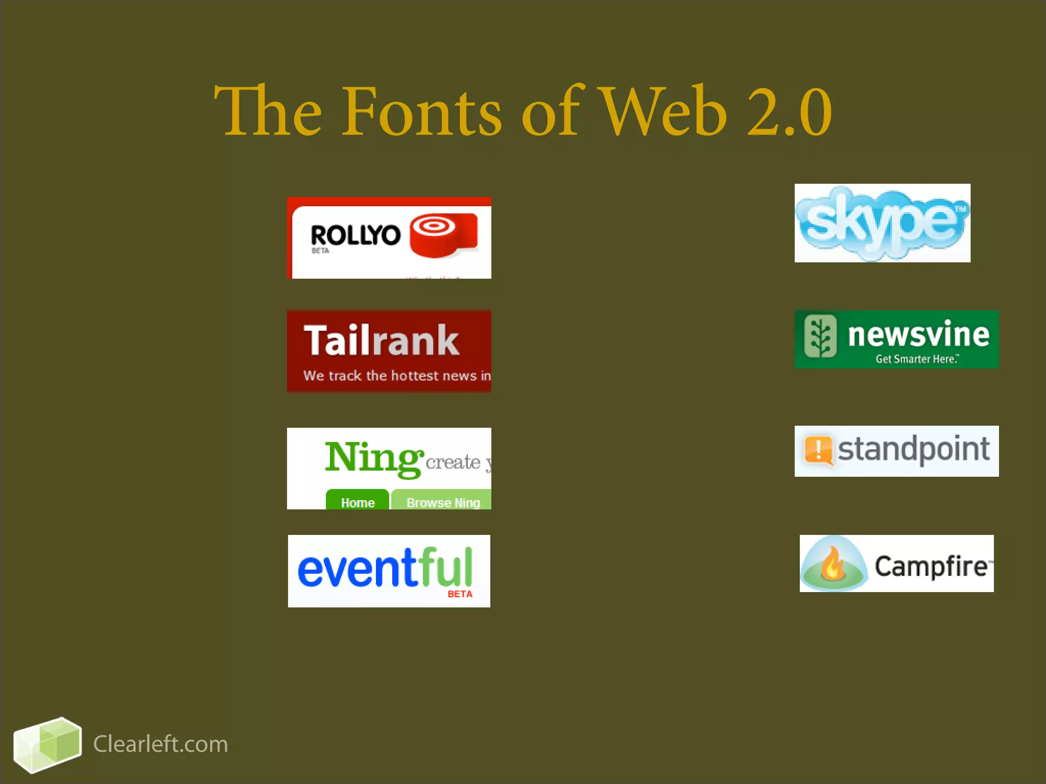 How to Bluff Your Way in Web 2.0