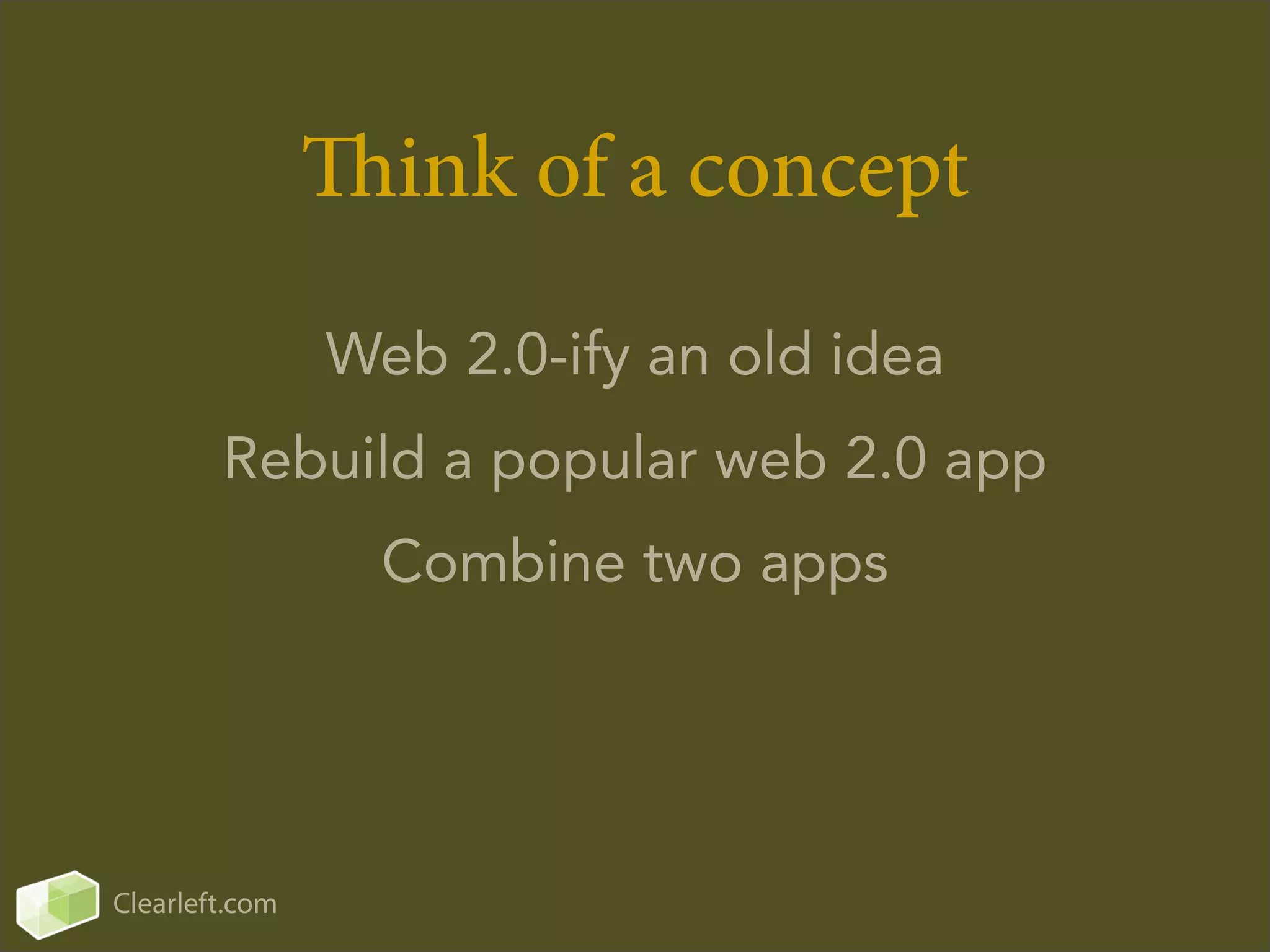 How to Bluff Your Way in Web 2.0